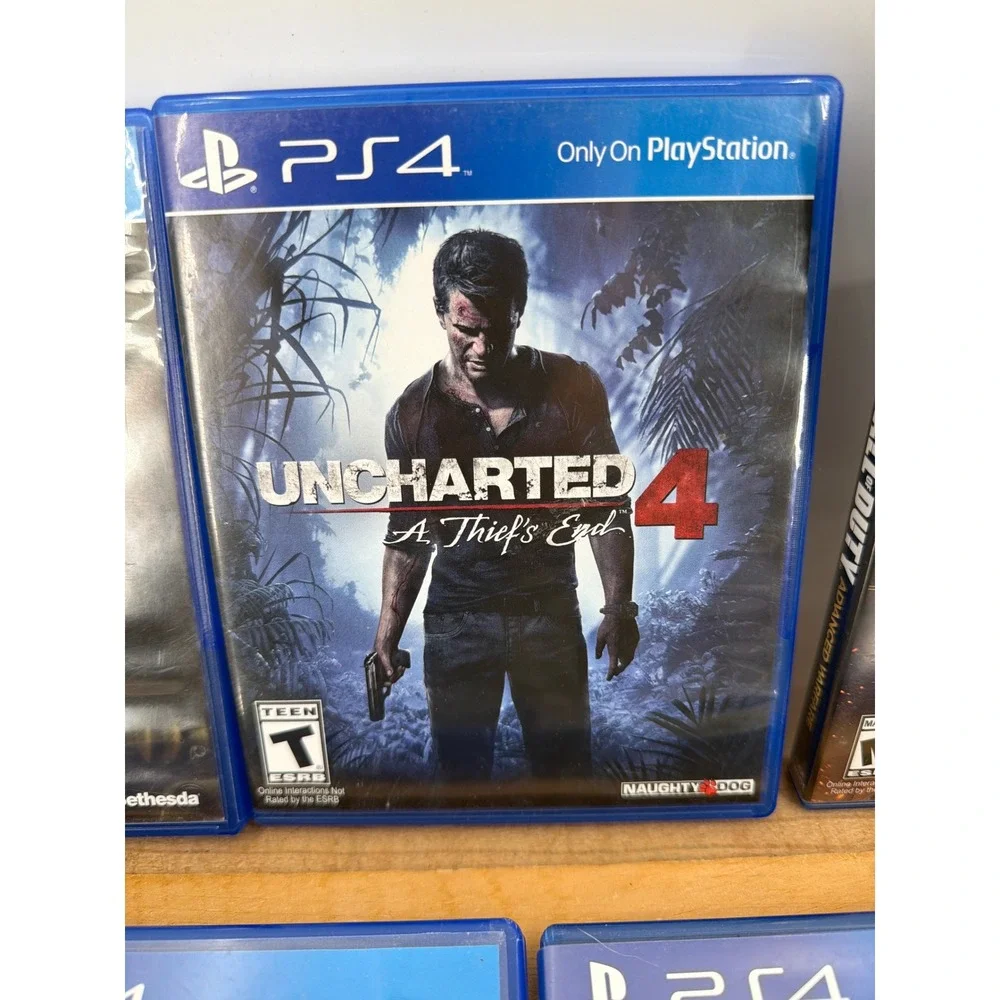 PS4 Game Bundle‎ Fallout 4 Uncharted 4 COD Advanced Warfare Shadow Mordor